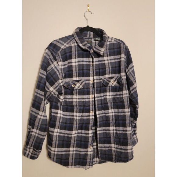 Field & Stream Other - VINTAGE FIELD & STREAM MENS MEDIUM BLUE PATTERN FLANNEL VINTAGE